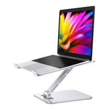 Zewwen Laptop Stand for Desk, Ergonomic Adjustable Foldable Computer Stand with Heat-Vent, 10Lbs Heavy Duty Aluminium Alloy Laptop Riser Compatible with MacBook Air, Pro, Dell XPS, Samsung, 10”-16"