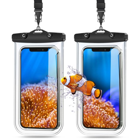Zewwen Waterproof Phone Pouch with Crossbody Lanyard, Underwater Dry Bag IPX8 Waterproof Phone Case Compatible with iPhone 13 Pro Max/12/11/XS/XR/8 Plus, Galaxy S22/Note 20 up to 7" for Beach Pool