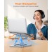 Zewwen Laptop Stand for Desk, Ergonomic Adjustable Foldable Computer Stand with Heat-Vent, Aluminium Alloy Laptop Riser Compatible with MacBook Air, Pro, Dell XPS, Samsung, 10”-16"