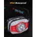 Zewwen Headlamp Rechargeable, High Lumen Ultra Bright LED Headlights, 45° Adjustable Head Lamp with White Red Light, Lightweight IPX4 Waterproof Headlight Flashlight for Camping Running Hiking Fishing