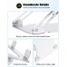 Zewwen Adjustable Laptop Stand, Ergonomic Laptop Riser Holder for Desk, Aluminum Sturdy Dual Rotation Axis Foldable Computer Stand, Compatible with MacBook Pro All Notebooks 10-16"