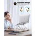 Zewwen Adjustable Laptop Stand, Ergonomic Laptop Riser Holder for Desk, Aluminum Sturdy Dual Rotation Axis Foldable Computer Stand, Compatible with MacBook Pro All Notebooks 10-16"